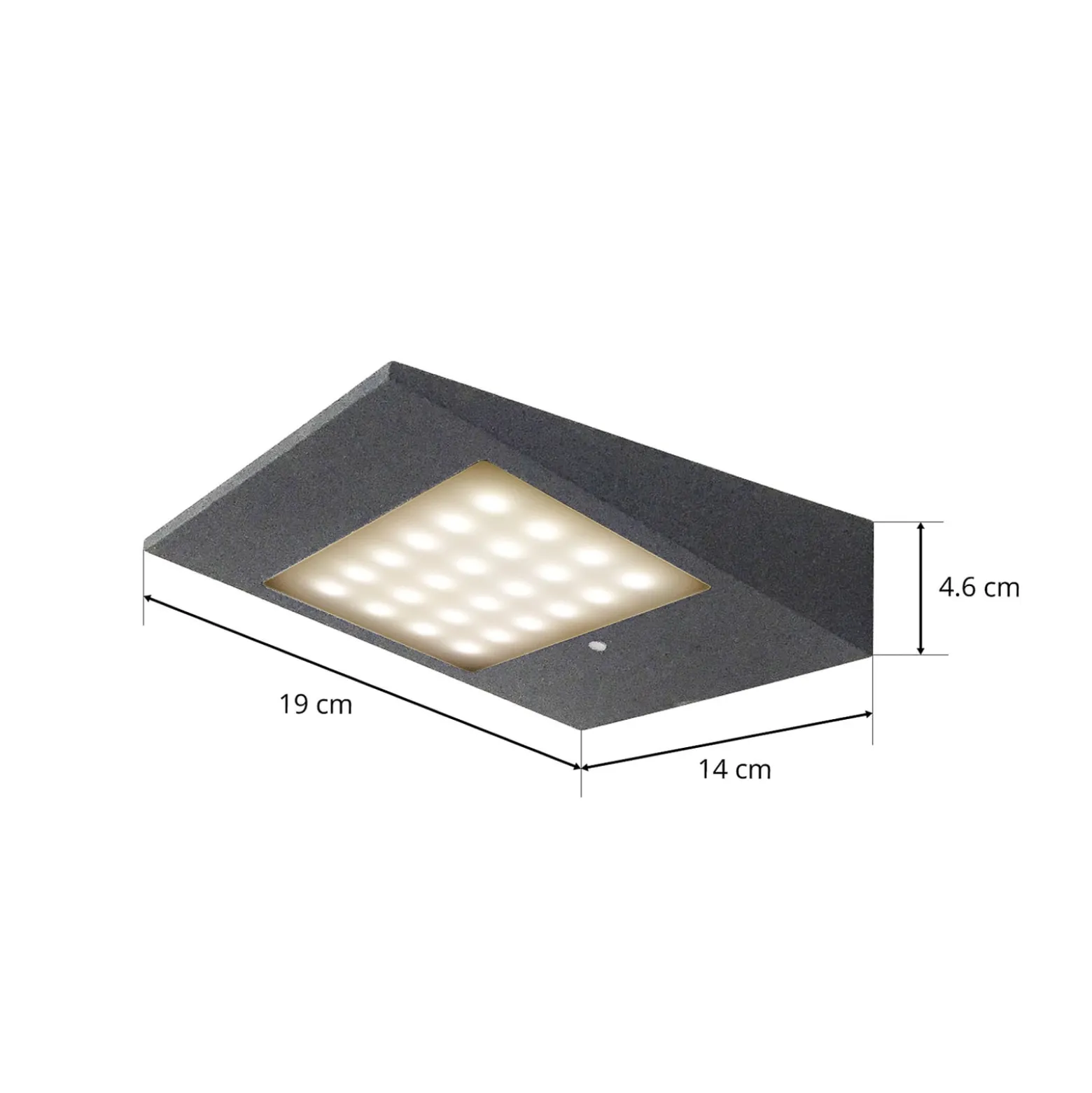 LED-solar-ulkoseinälamppu CMD 9019 tunnistimella