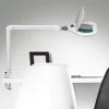 LED-suurennuslasivalaisin MAULcrystal, valkoinen, kiinnike, himmennettävä