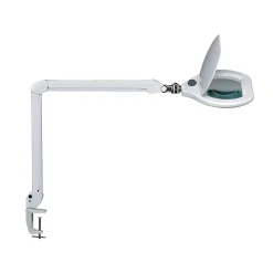 LED-suurennuslasivalaisin MAULcrystal, valkoinen, kiinnike, himmennettävä