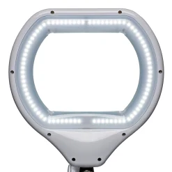 LED-suurennuslasivalaisin MAULcrystal, valkoinen, kiinnike, himmennettävä