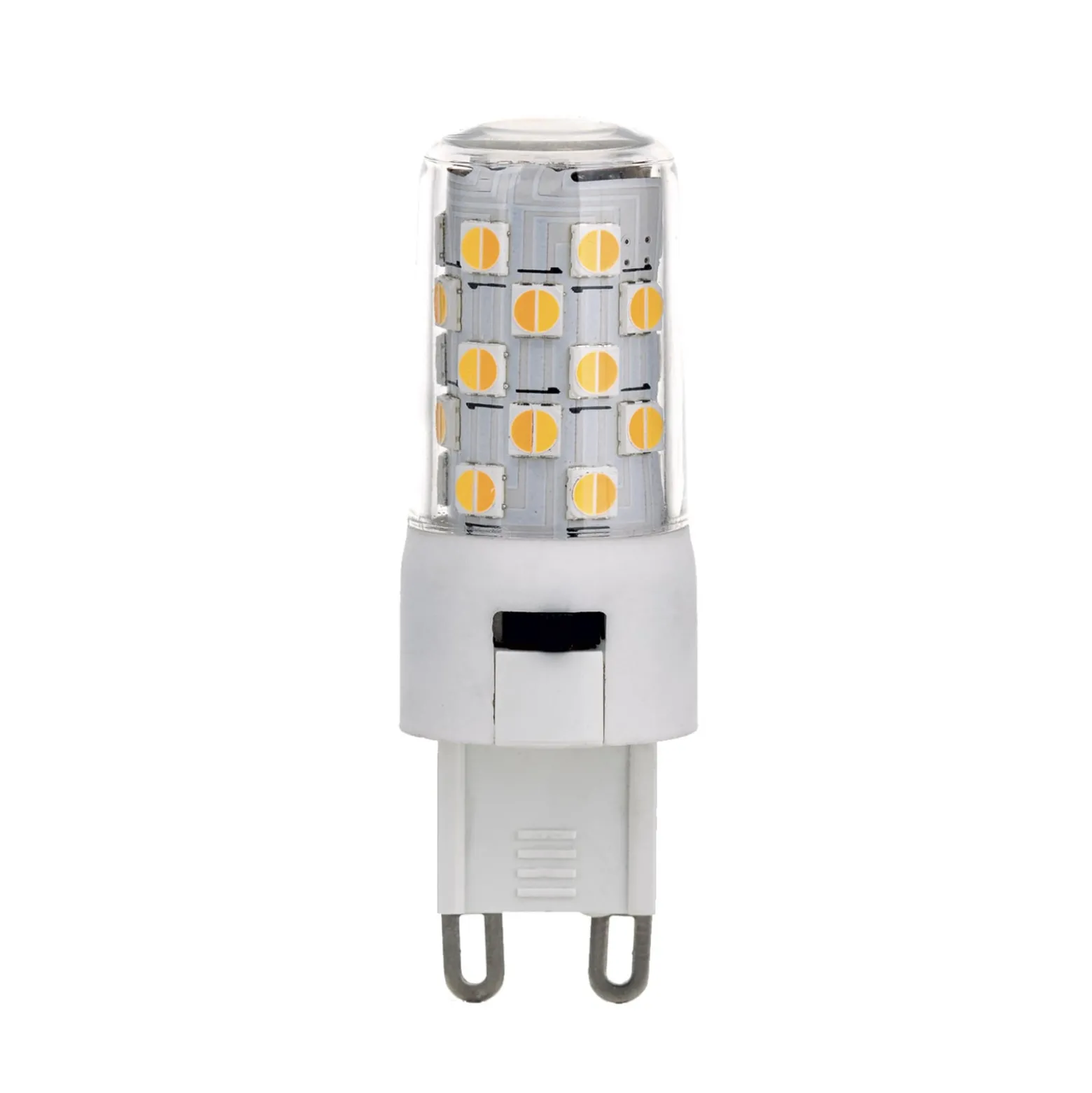 LED tappilamppu G9, 4 W, CCT, 370 lm, himmennettävä, läpinäkyvä, läpinäkyvä