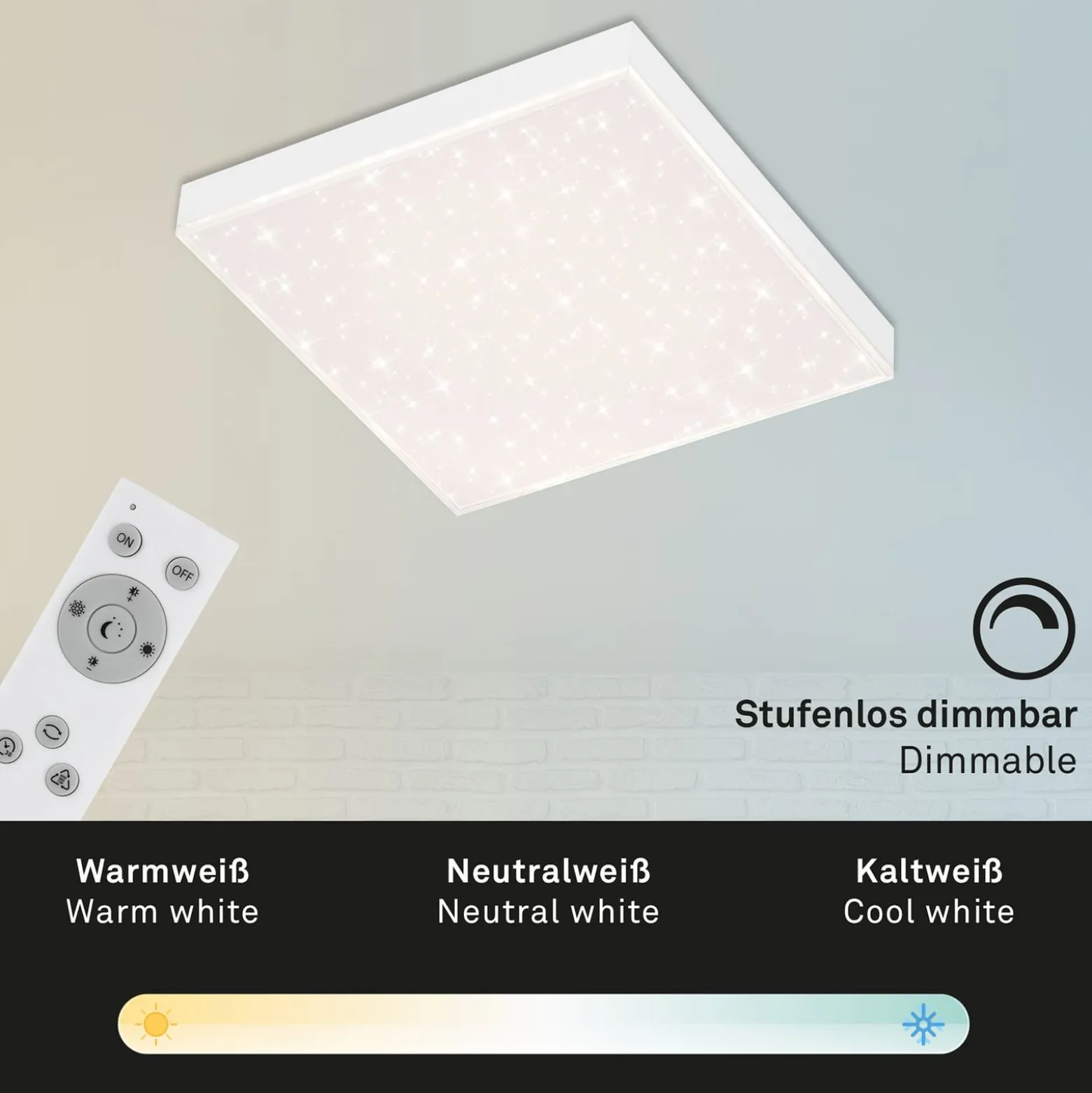 LED-tähtitaivas Frameless CCT, 30x30cm