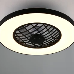 LED-tuuletin Linköping hiljainen CCT RGB kaukosäädin kaiutin