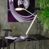 LED-työpöytälamppu Adhara 3-vaihehimmennys, hopea