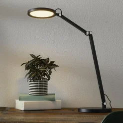 LED-työpöytälamppu Regina himmentimellä, musta
