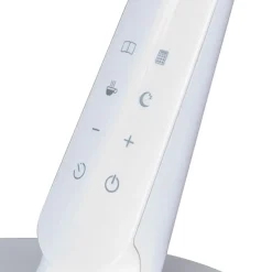 LED-työpöytälamppu Zig, valkoinen käyttöpaneeli