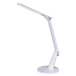 LED-työpöytälamppu Zig, valkoinen käyttöpaneeli