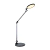 LED-työpöytävalaisin Konsti, korkeus 90 cm, musta, metalli