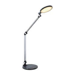 LED-työpöytävalaisin Konsti, korkeus 90 cm, musta, metalli