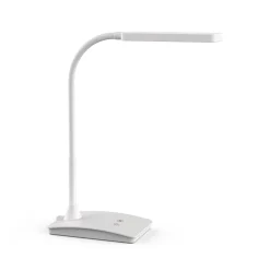 LED-työpöytävalaisin MAULpearly, valkoinen, 38 cm, himmennettävä, CCT