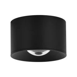 LED-ulkokattospotti S133 Ø 6,5 cm, hiekkamusta