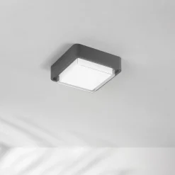 LED-ulkokattovalaisin Diuk, tummanharmaa, metalli, IP65