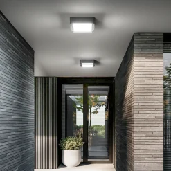 LED-ulkokattovalaisin Diuk, tummanharmaa, metalli, IP65