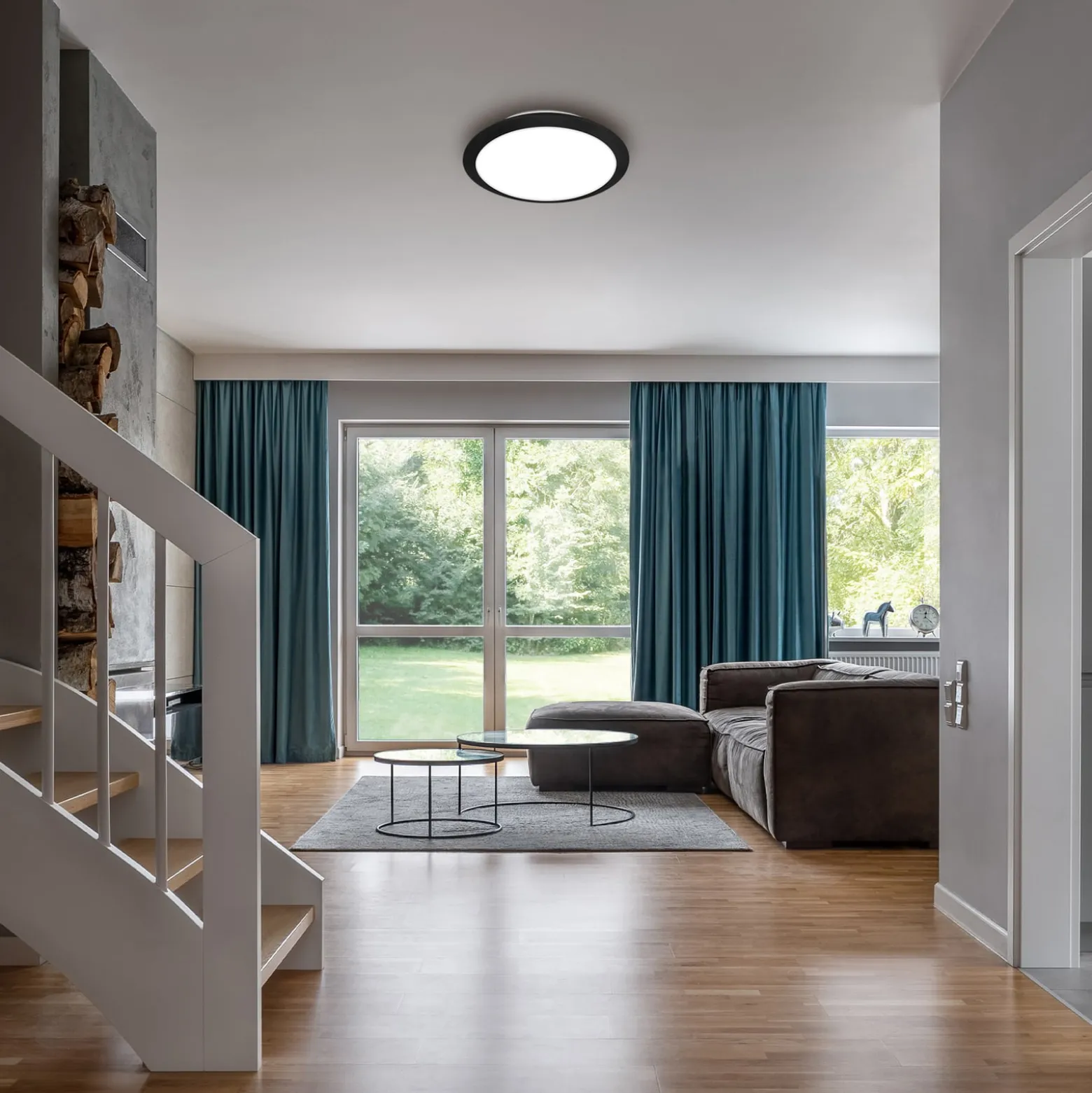 LED-ulkokattovalaisin 3766015 IP44, musta