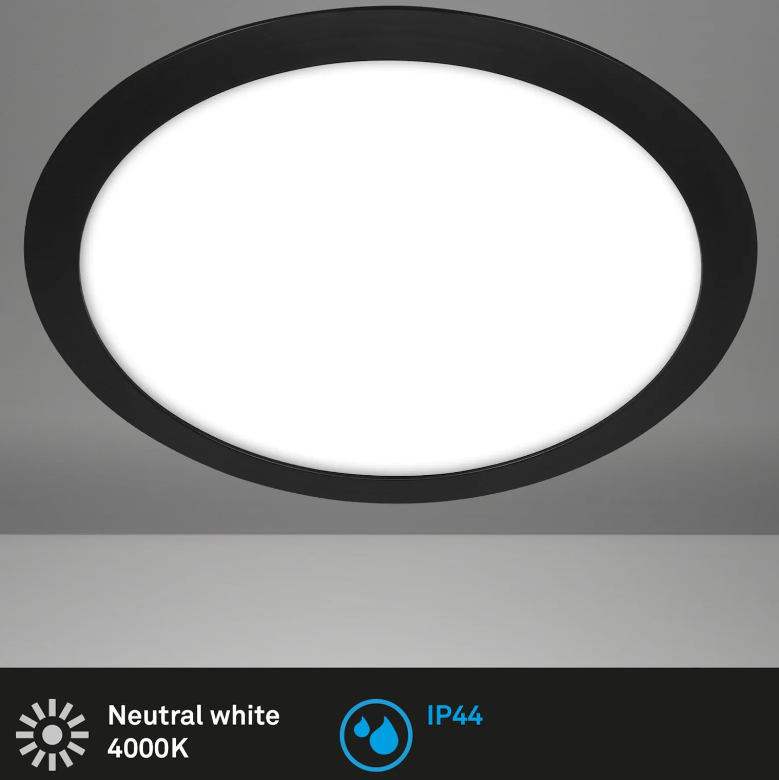LED-ulkokattovalaisin 3766015 IP44, musta