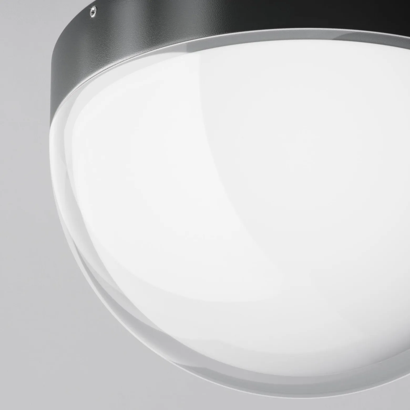 LED-ulkokattovalaisin Mon, grafiitti, Ø 18 cm, IP65, 3 000 K