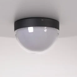 LED-ulkokattovalaisin Mon, grafiitti, Ø 18 cm, IP65, 3 000 K