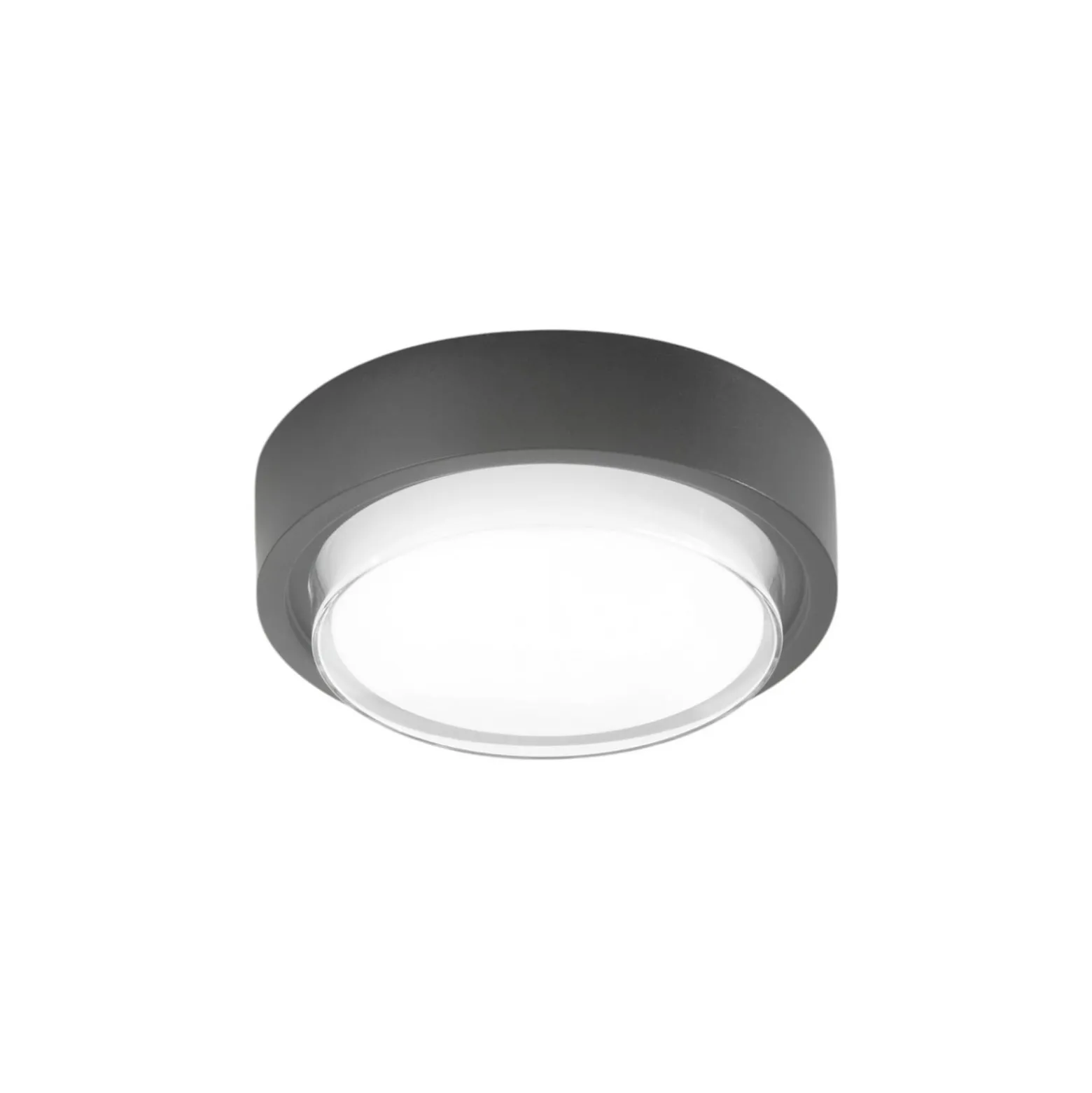 LED-ulkokattovalaisin Owen, tummanharmaa, metalli, 23 cm, IP65
