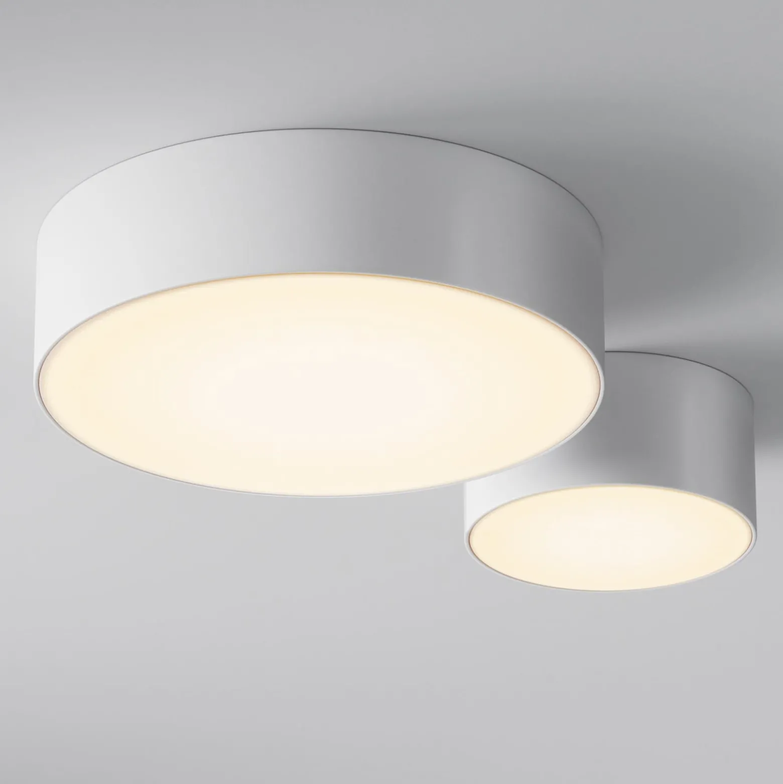 LED-ulkokattovalaisin Zon, valkoinen, Ø 12 cm, 3 000 K, metalli