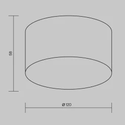 LED-ulkokattovalaisin Zon, valkoinen, Ø 12 cm, 3 000 K, metalli