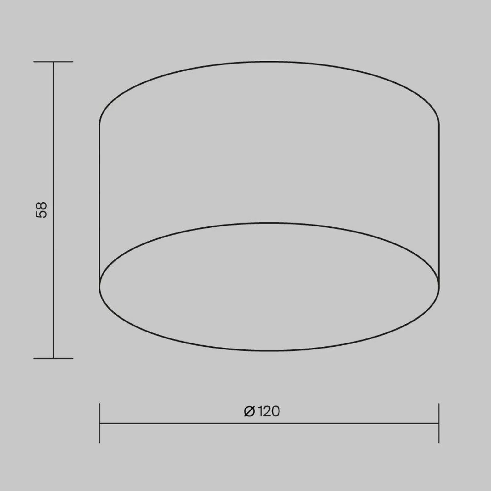 LED-ulkokattovalaisin Zon, valkoinen, Ø 12 cm, 3 000 K, metalli