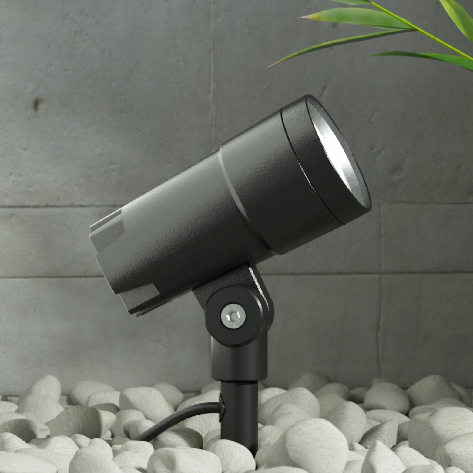 LED-ulkokohdevalaisin Daja, tummanharmaa, IP65