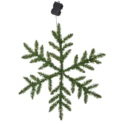 LED-ulkokoristevalo Snowflake, paristokäyttöinen