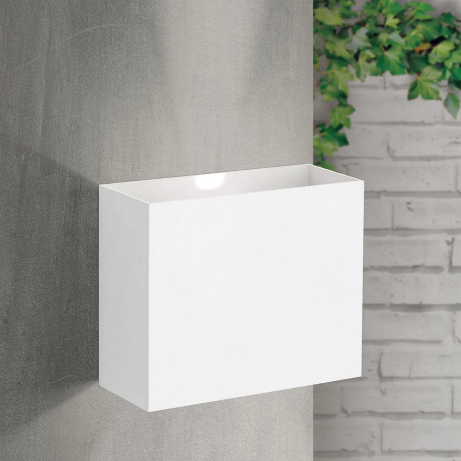 LED-ulkoseinälamppu Akzent, valkoinen