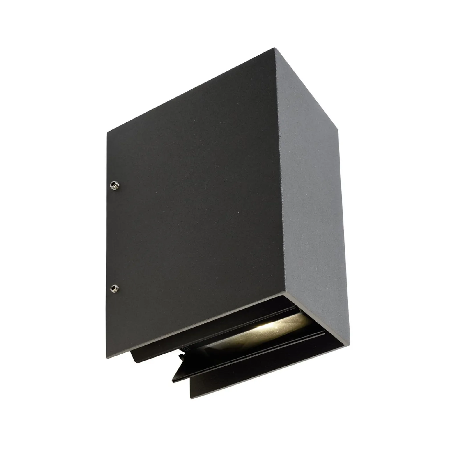 LED-ulkoseinälamppu Arcturus, leveys 8 cm, grafiitti 2-lamppuinen IP54