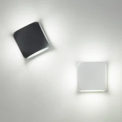 LED-ulkoseinälamppu Bu-oh!, valkoinen