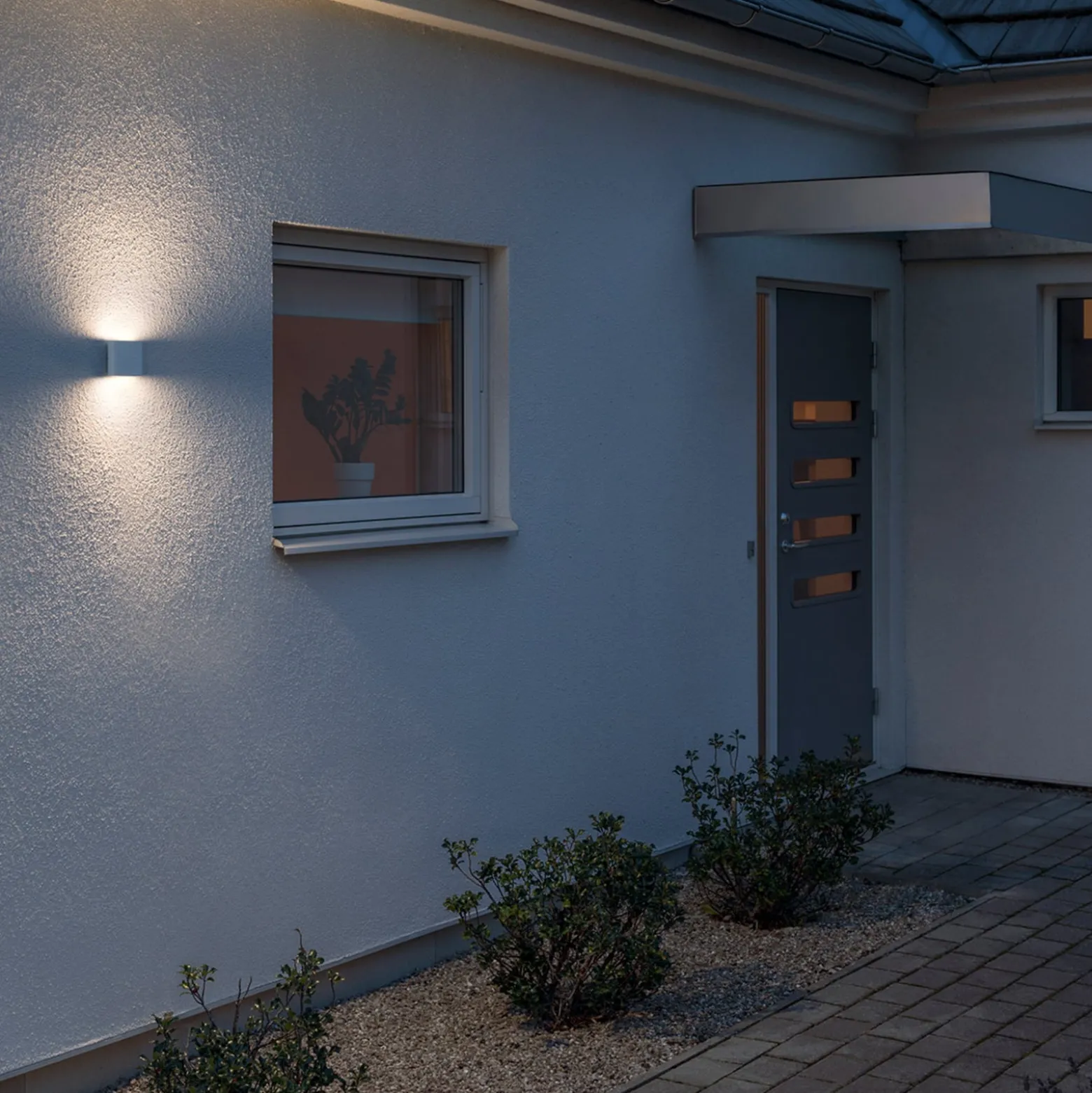 LED-ulkoseinälamppu Chieri 11 cm valkoinen