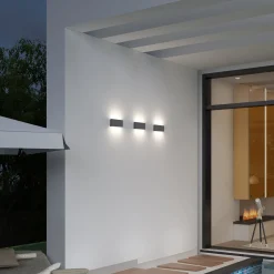 LED-ulkoseinälamppu CMD 9070, 17 cm, antrasiitti, IP54, ylös/alasvalo