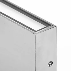 LED-ulkoseinälamppu CMD 9071, 17 cm, ruostumaton teräs, ylös/alas, IP54