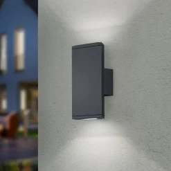 LED-ulkoseinälamppu COLORADO antrasiitti Korkeus 20 cm Metalli IP54