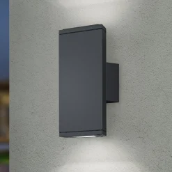 LED-ulkoseinälamppu COLORADO antrasiitti Korkeus 20 cm Metalli IP54