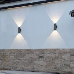 LED-ulkoseinälamppu COLORADO antrasiitti Korkeus 20 cm Metalli IP54