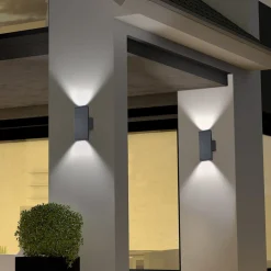 LED-ulkoseinälamppu COLORADO antrasiitti Korkeus 20 cm Metalli IP54
