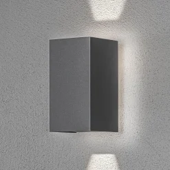 LED-ulkoseinälamppu Cremona taustavalolla