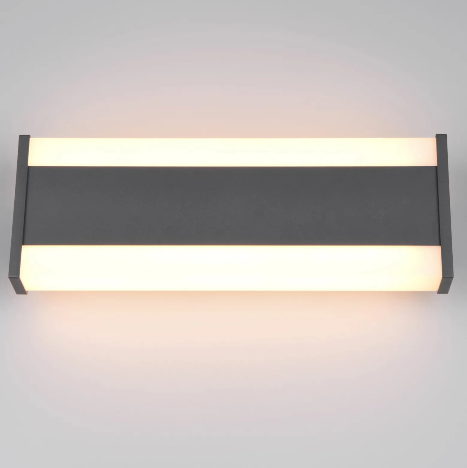 LED-ulkoseinälamppu DAWSON, 30 cm, antrasiitti IP54 CCT ylös/alas