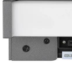 LED-ulkoseinälamppu DAWSON, 30 cm, antrasiitti IP54 CCT ylös/alas