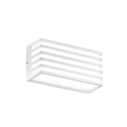 LED-ulkoseinälamppu Dukrot, valkoinen, leveys 22 cm, metalli