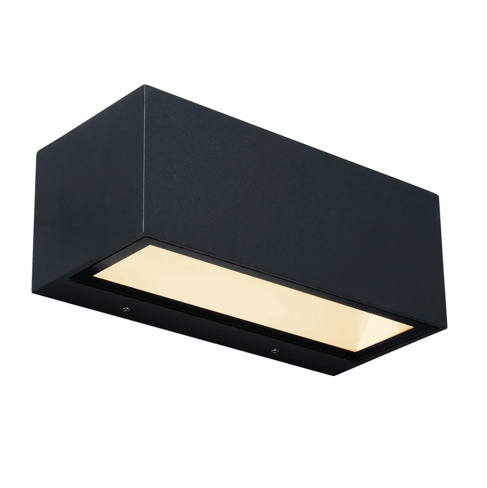 LED-ulkoseinälamppu Gemini, 22 cm, 3000K, musta