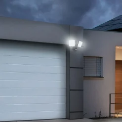 LED-ulkoseinälamppu Jaro, tunnistin, 2 lamppua