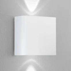 LED-ulkoseinälamppu KLEIN, valkoinen, leveys 11 cm, muovi