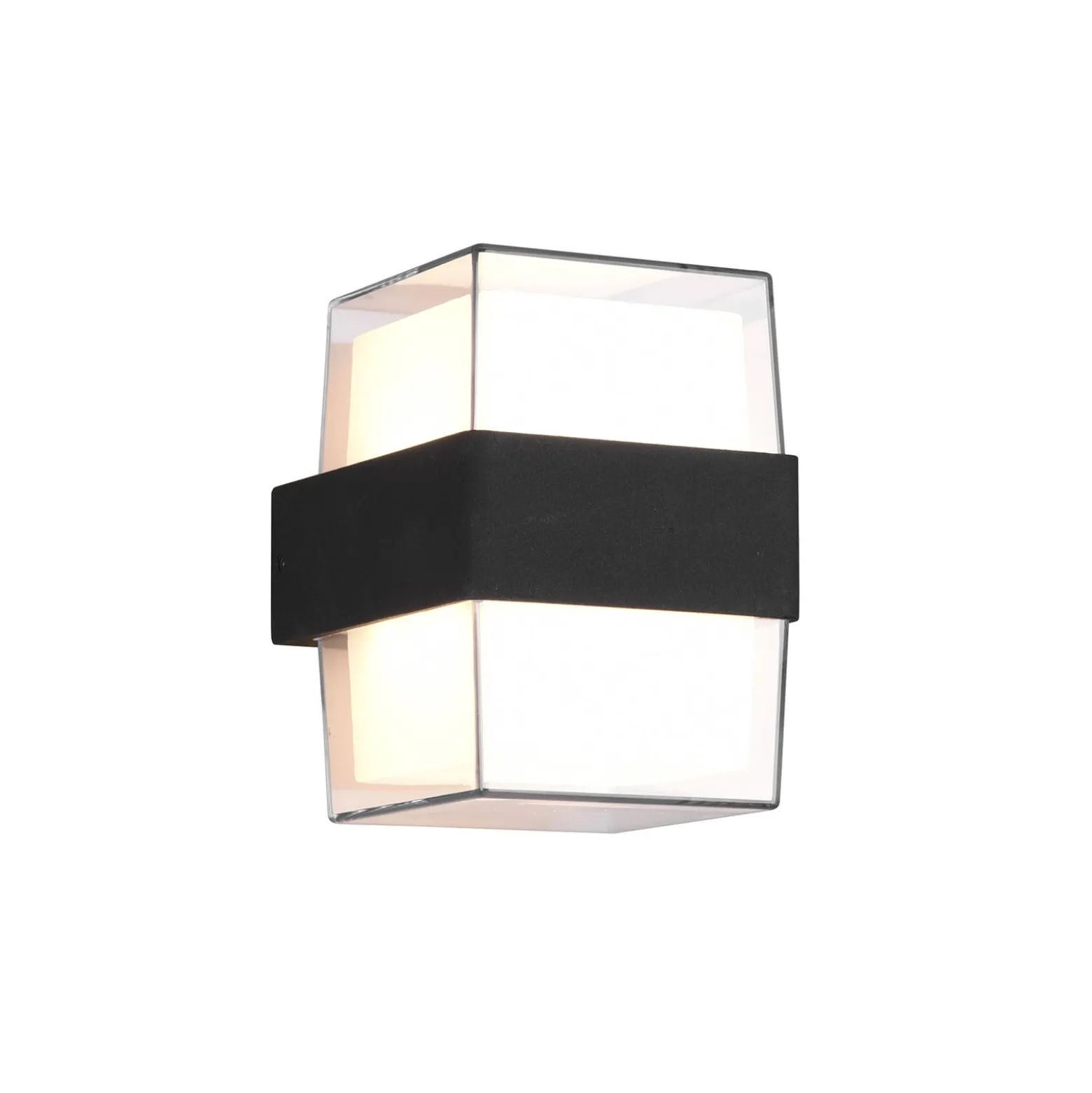 LED-ulkoseinälamppu Molina, kulmikas, antrasiitti