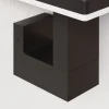 LED-ulkoseinälamppu Olesia, kulmikas