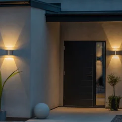 LED-ulkoseinälamppu Pavia, valkoinen