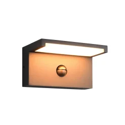 LED-ulkoseinälamppu Ravi, antrasiitti Leveys 18 cm Anturi, IP54