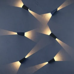 LED-ulkoseinälamppu Times Square, musta