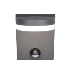 LED-ulkoseinävalaisin Adour, antrasiitti, anturi, kallistettava, CCT